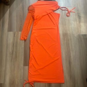 New Orange Evening dress